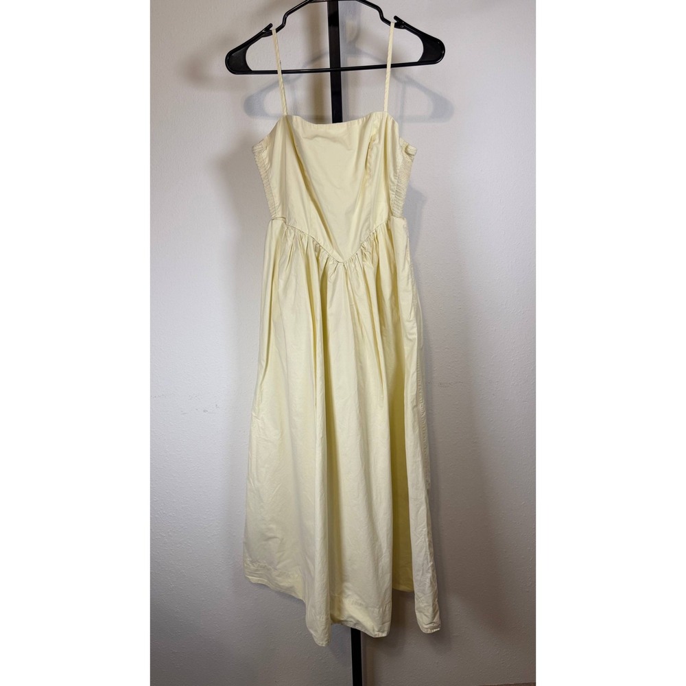 Yellow Ronny Kobo Yellow Corset Midi Dress Size(4) - Picture 2 of 6